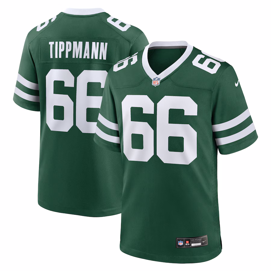 Joe Tippmann New York Jets  Team Game Jersey - Legacy Green