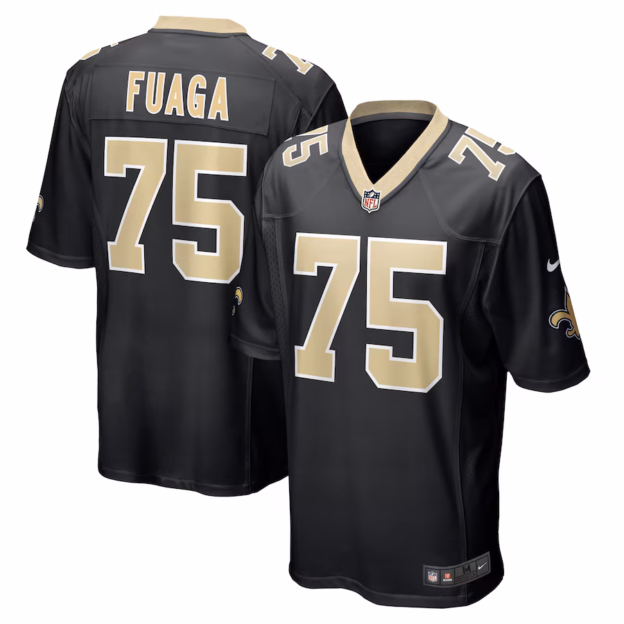 Taliese Fuaga New Orleans Saints    Game Jersey -  Black