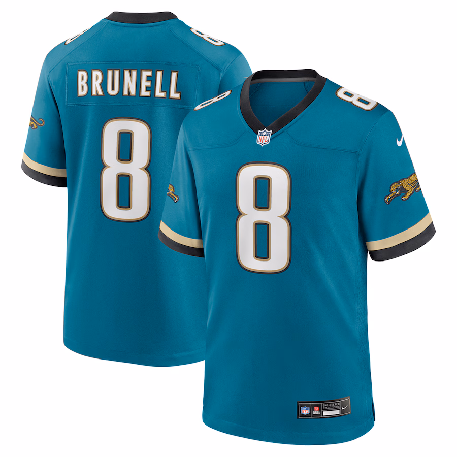 Mark Brunell Jacksonville Jaguars  Retired Player Alternate Game Jersey - Teal