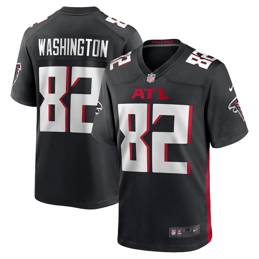 Casey Washington Atlanta Falcons  Team Game Jersey -  Black