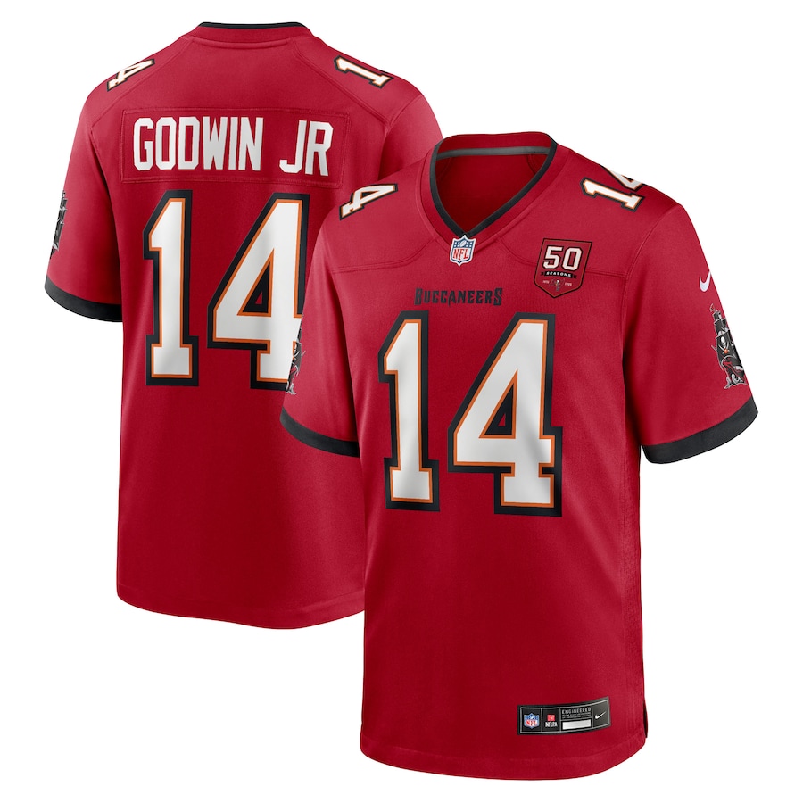 Chris Godwin Jr. Tampa Bay Buccaneers 50th Anniversary Game Jersey - Red