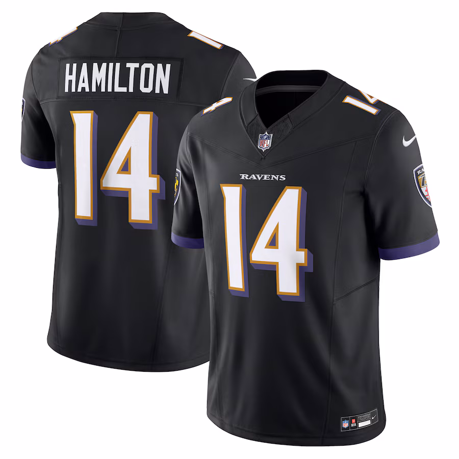 Kyle Hamilton Baltimore Ravens   Alternate  Vapor F.U.S.E. Limited Jersey - Black