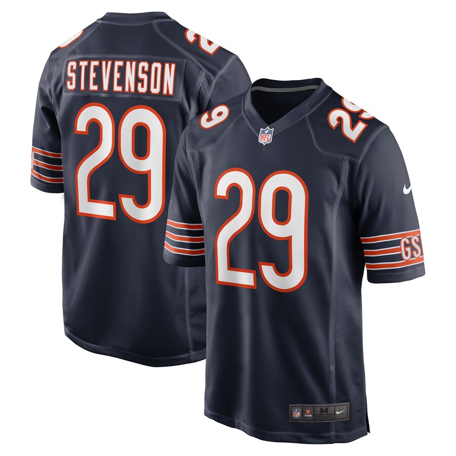 Tyrique Stevenson Chicago Bears   Game Jersey -  Navy