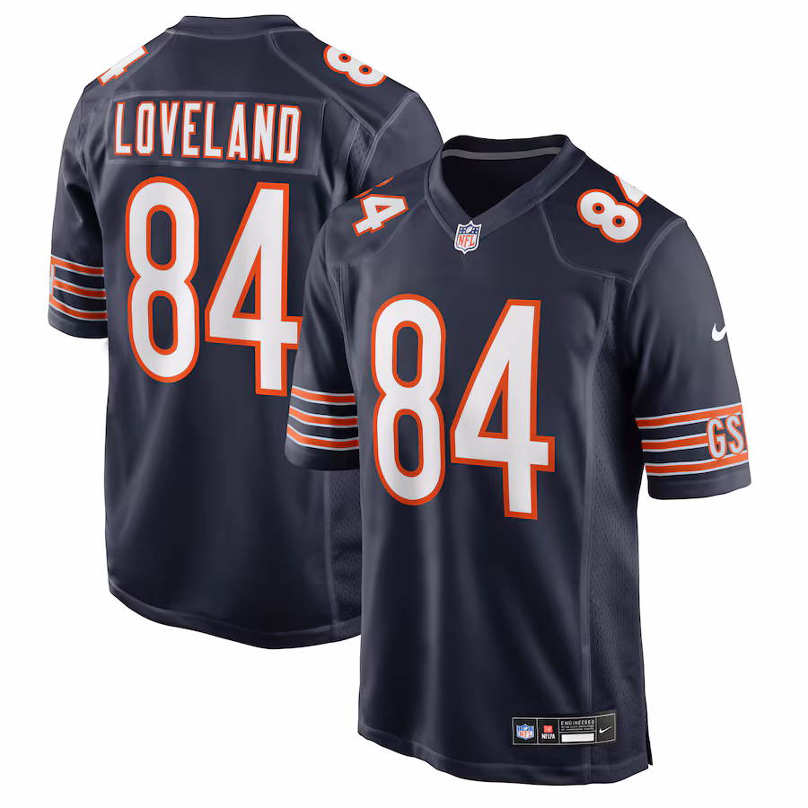 Colston Loveland Chicago Bears   2025 NFL Draft First Round Pick Game Jersey - Navy