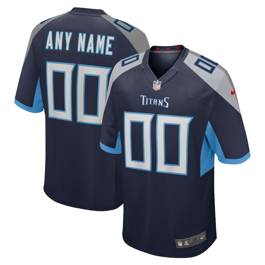 Tennessee Titans   Custom Jersey - Navy