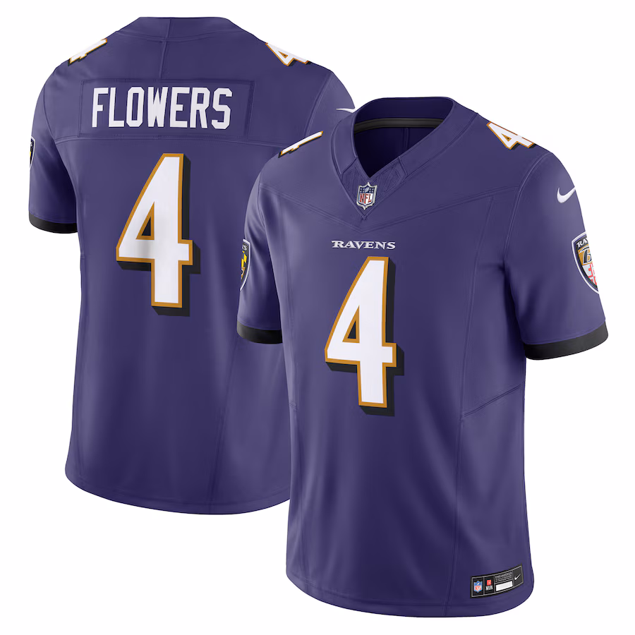 Zay Flowers Baltimore Ravens   Vapor F.U.S.E. Limited Jersey - Purple