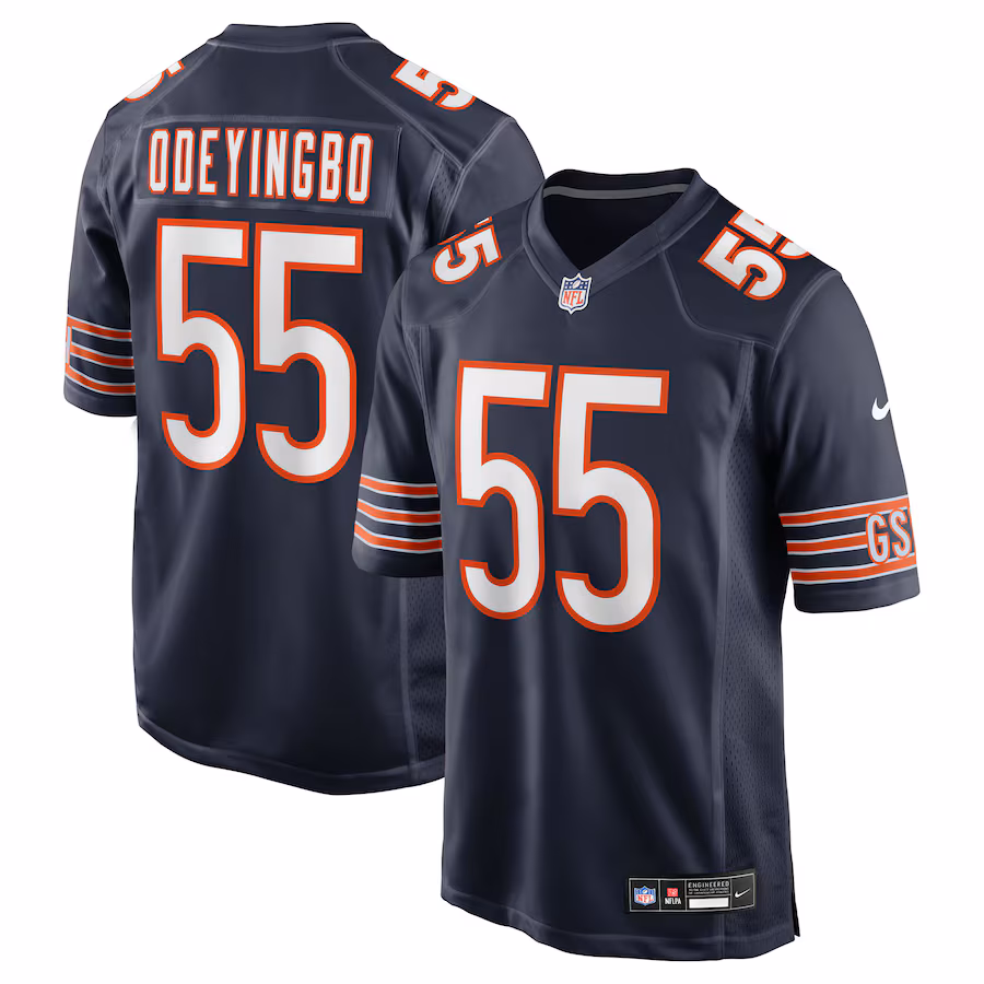 Dayo Odeyingbo Chicago Bears   Team Game Jersey -  Navy
