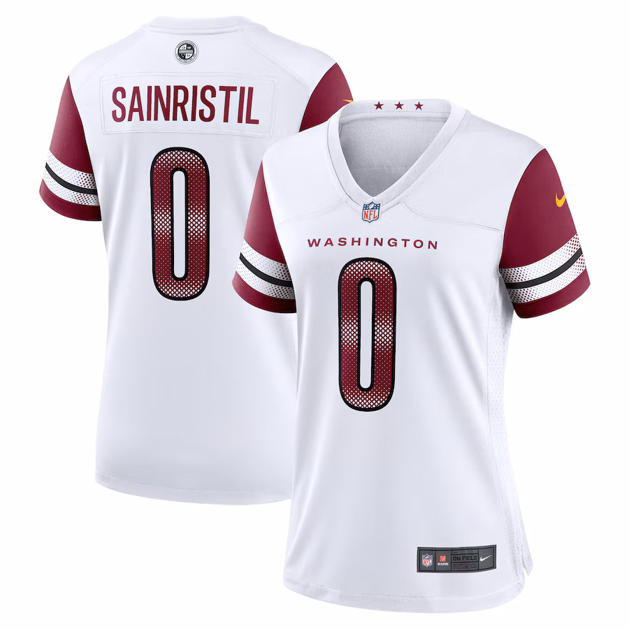 Mike Sainristil Washington Commanders  Women's Game Jersey -  White