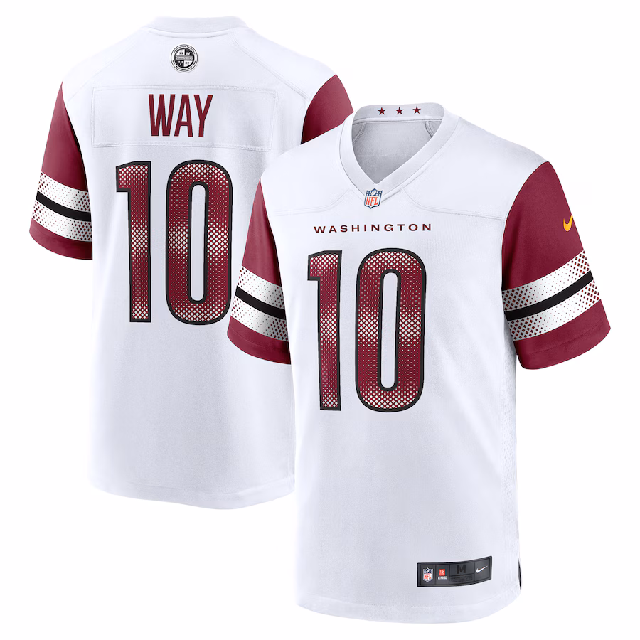 Tress Way Washington Commanders   Game Jersey -  White