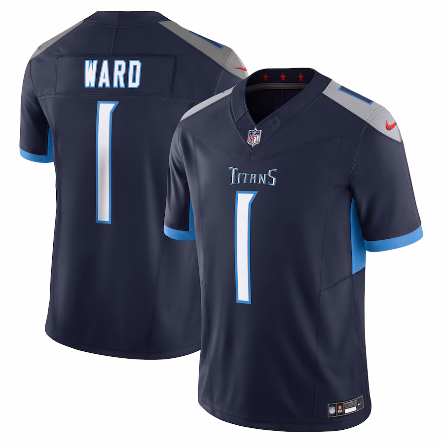 Cameron Ward Tennessee Titans Navy Alternate Limited Jersey