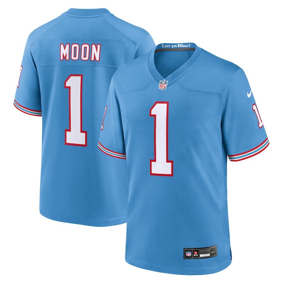 Warren Moon Tennessee Titans  Retired Player Alternate Game Jersey - Light Blue