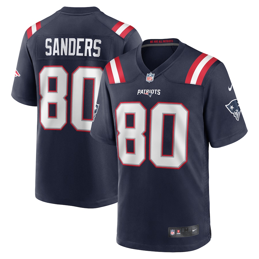 Braylon Sanders New England Patriots   Game Jersey -  Navy