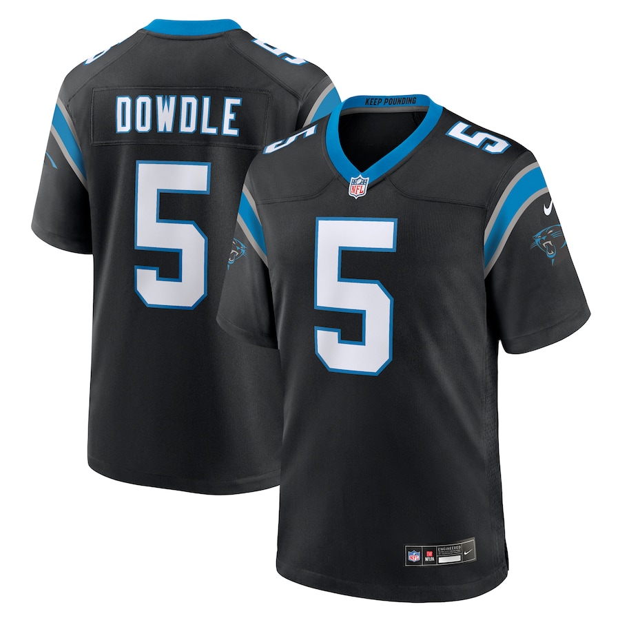 Rico Dowdle Carolina Panthers  Team Game Jersey -  Black
