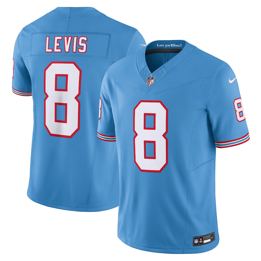 Will Levis Tennessee Titans  Alternate Oilers Throwback Vapor F.U.S.E. Limited Jersey - Light Blue