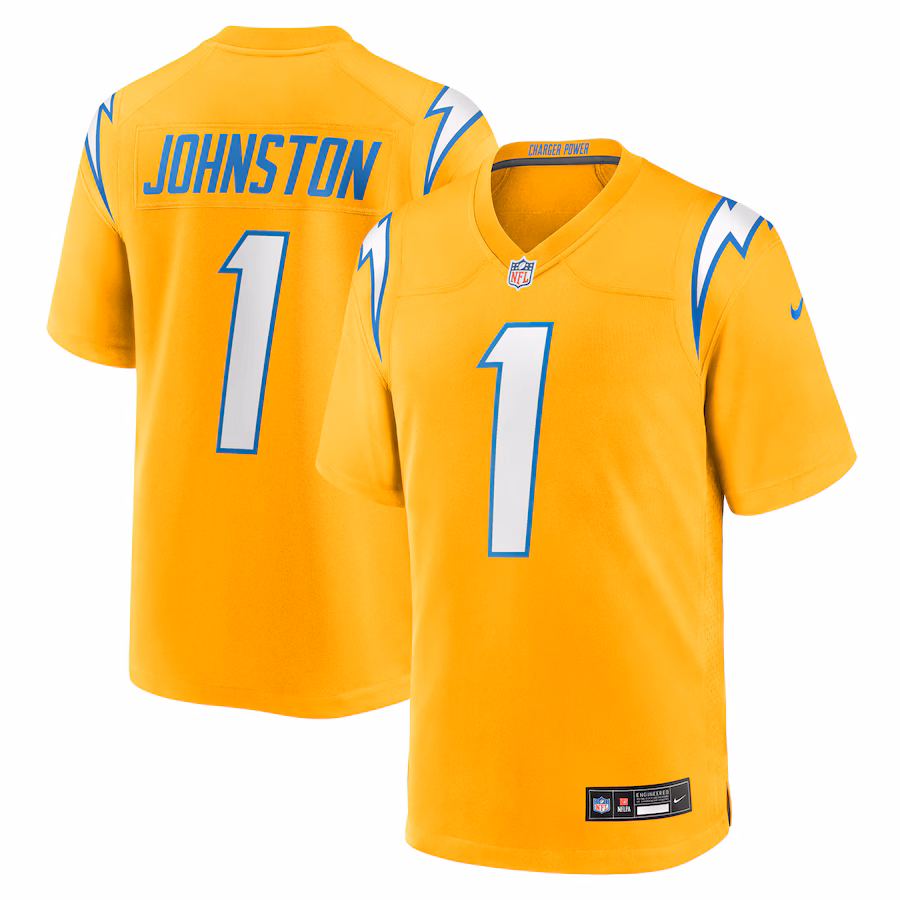 Quentin Johnston Los Angeles Chargers  Alternate Charger Power Game Player Jersey - Gold