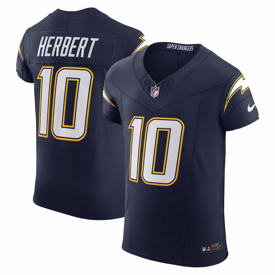 Justin Herbert Los Angeles Chargers  Alternate Super Chargers Vapor F.U.S.E. Elite Jersey - Navy