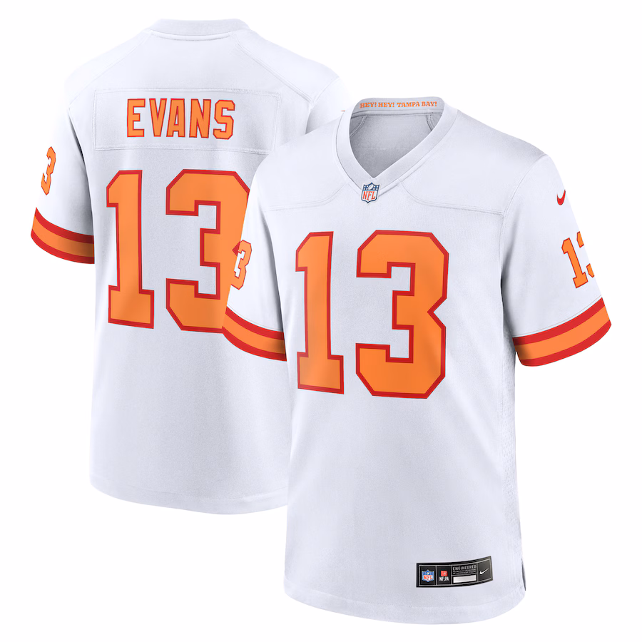 Mike Evans '76 Tampa Bay Buccaneers   Game Jersey - White