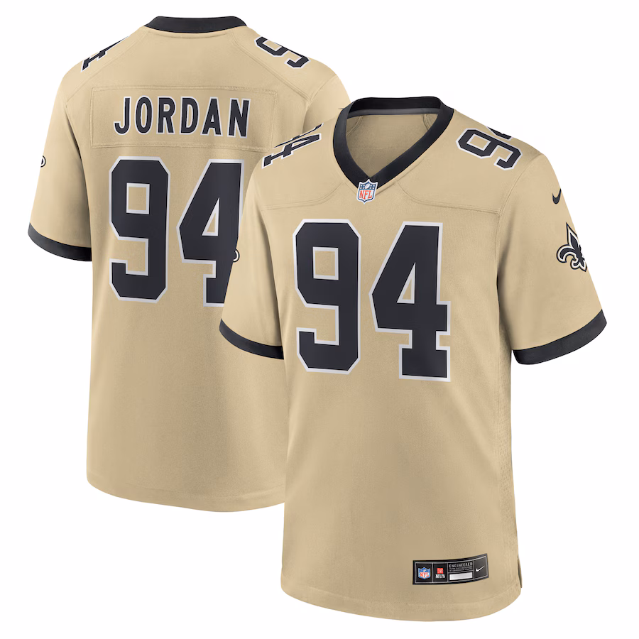 Cameron Jordan New Orleans Saints  Gameday Golds Alternate Game Player Jersey - Gold