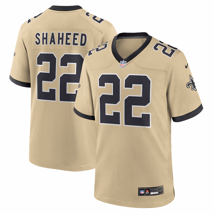 Rashid Shaheed New Orleans Saints  Gameday Golds Alternate Game Player Jersey - Gold