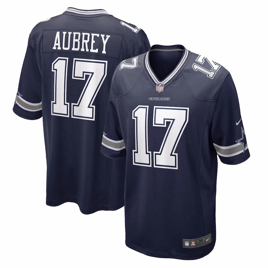 Brandon Aubrey Dallas Cowboys  Team Game Jersey - Navy