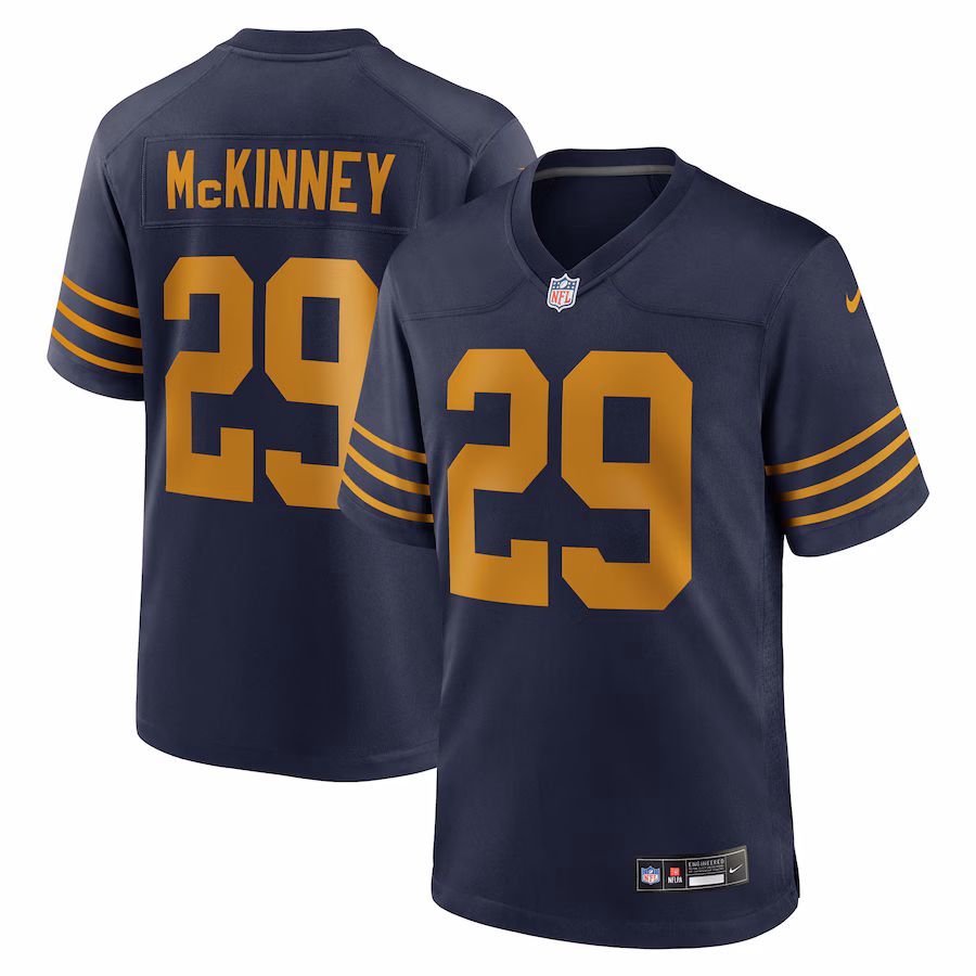 Xavier McKinney Green Bay Packers  The 1923 Classic Game Jersey - Navy