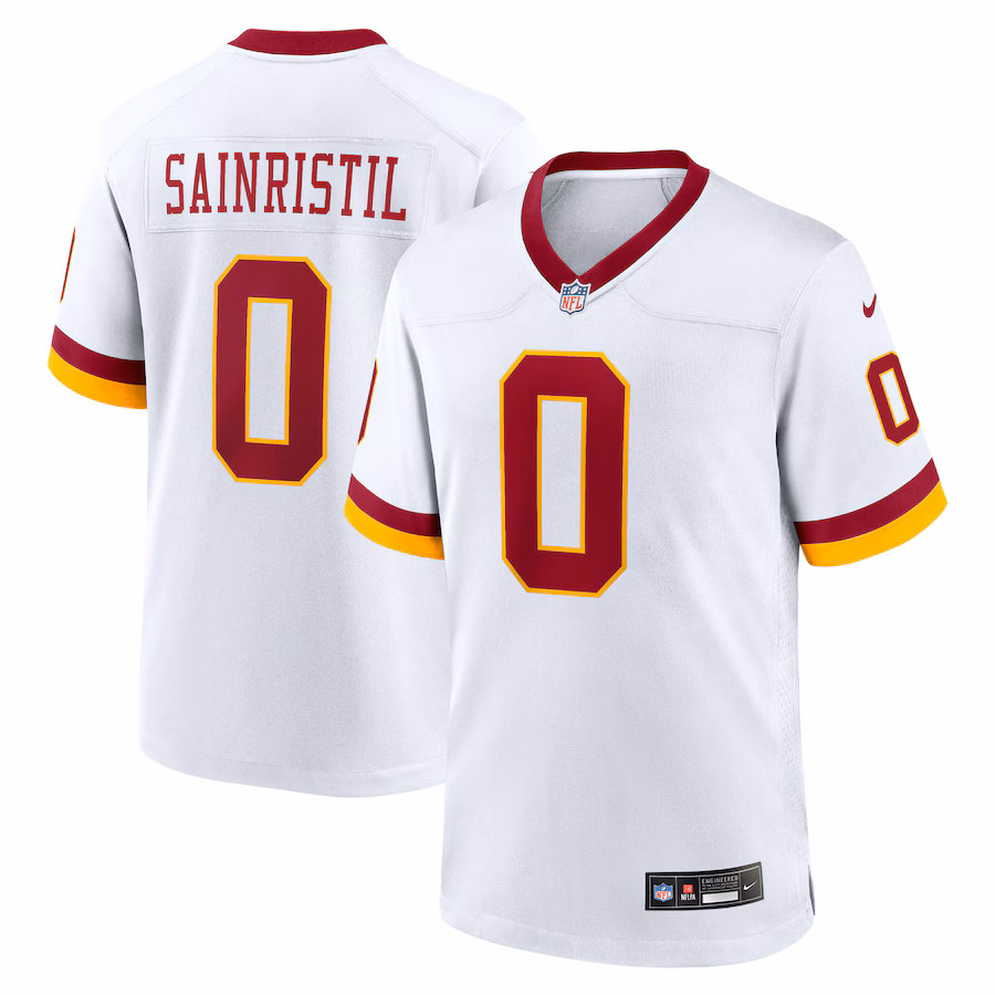 Mike Sainristil Washington Commanders  Game Super Bowl Era Jersey - White
