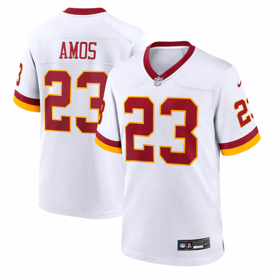 Trey Amos Washington Commanders  Game Super Bowl Era Jersey - White
