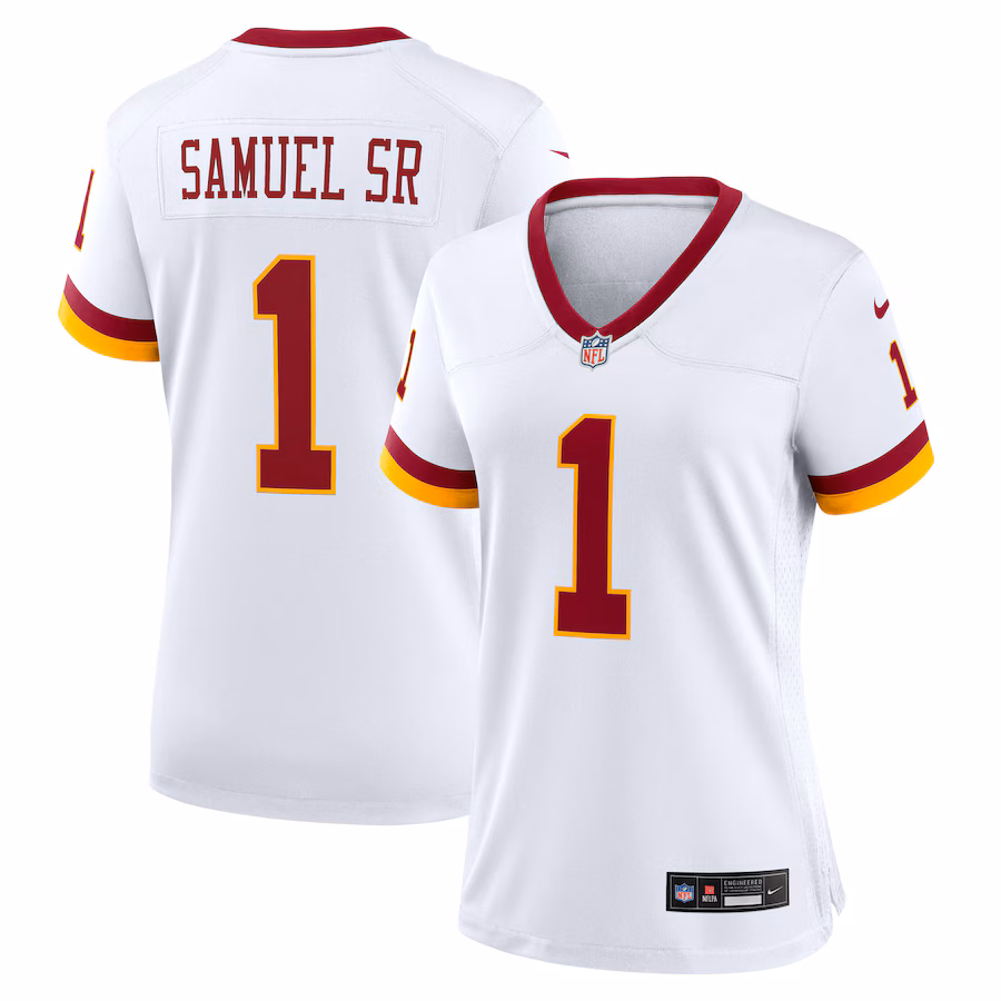 Deebo Samuel Sr Washington Commanders  Women's Game Super Bowl Era Jersey - White