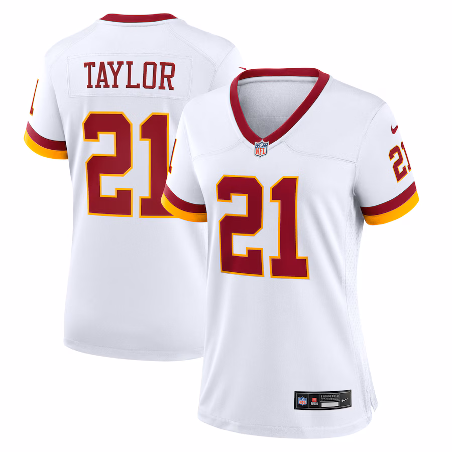 Sean Taylor Washington Commanders  Women's Game Super Bowl Era Jersey - White