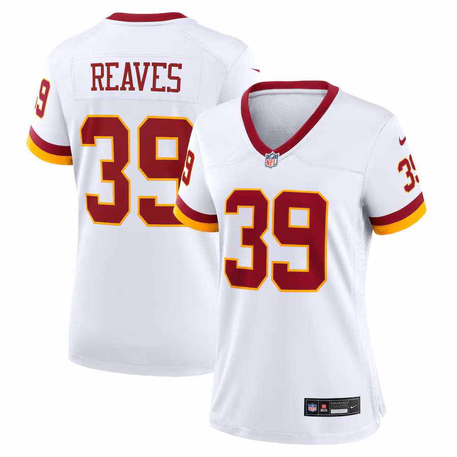 Jeremy Reaves Washington Commanders  Women's Game Super Bowl Era Jersey - White