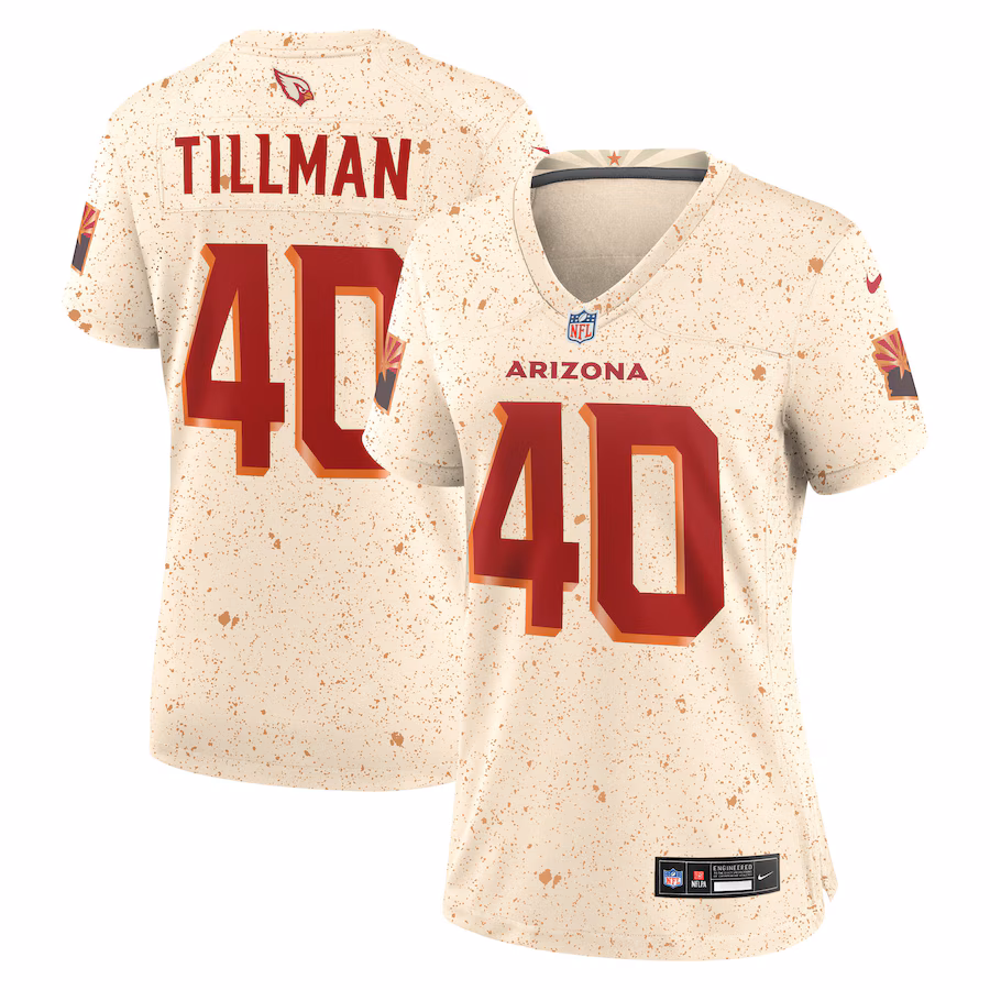 Pat Tillman Arizona Cardinals  Women's 2025 Rivalries Collection Retired Player Game Jersey - Natural