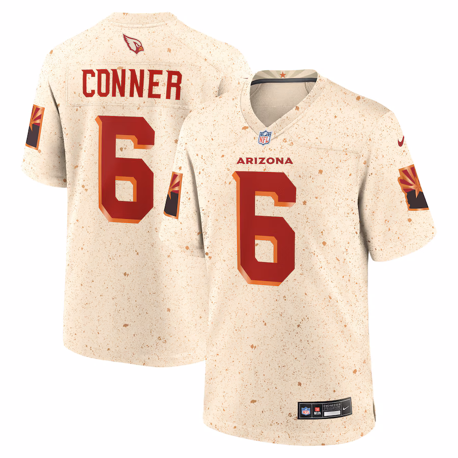 James Conner Arizona Cardinals  2025 Rivalries Collection Game Jersey - Natural