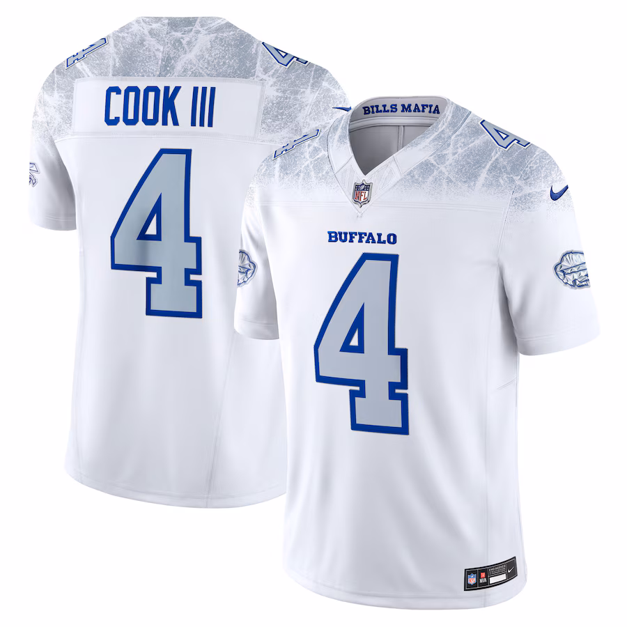 James Cook III Buffalo Bills  2025 Rivalries Collection Limited Jersey - White