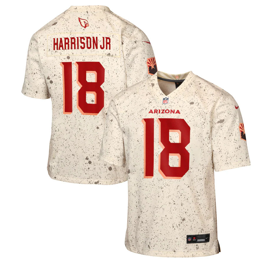 Marvin Harrison Jr. Arizona Cardinals  Youth 2025 Rivalries Collection Game Jersey - Natural