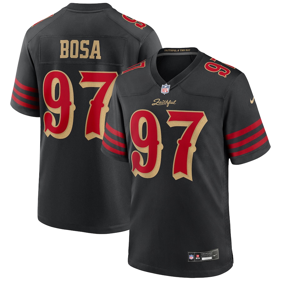 Nick Bosa San Francisco 49ers  2025 Rivalries Collection Game Jersey - Black