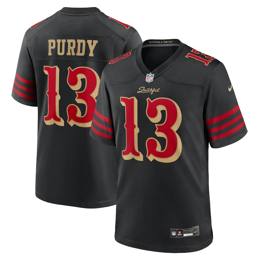 Brock Purdy San Francisco 49ers  2025 Rivalries Collection Game Jersey - (Black、 Scarlet、 Red、 Tundra White、 Tundra Black 、Fashion Red 、Fashion White)