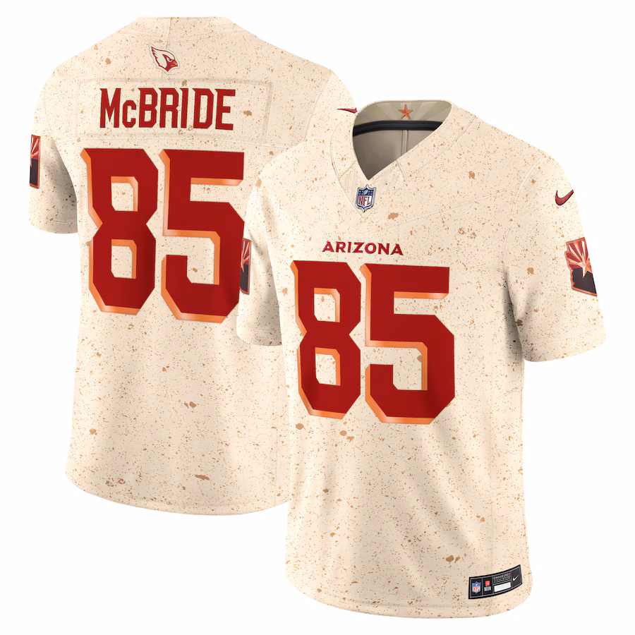 Trey McBride Arizona Cardinals  2025 Rivalries Collection Limited Jersey - Natural
