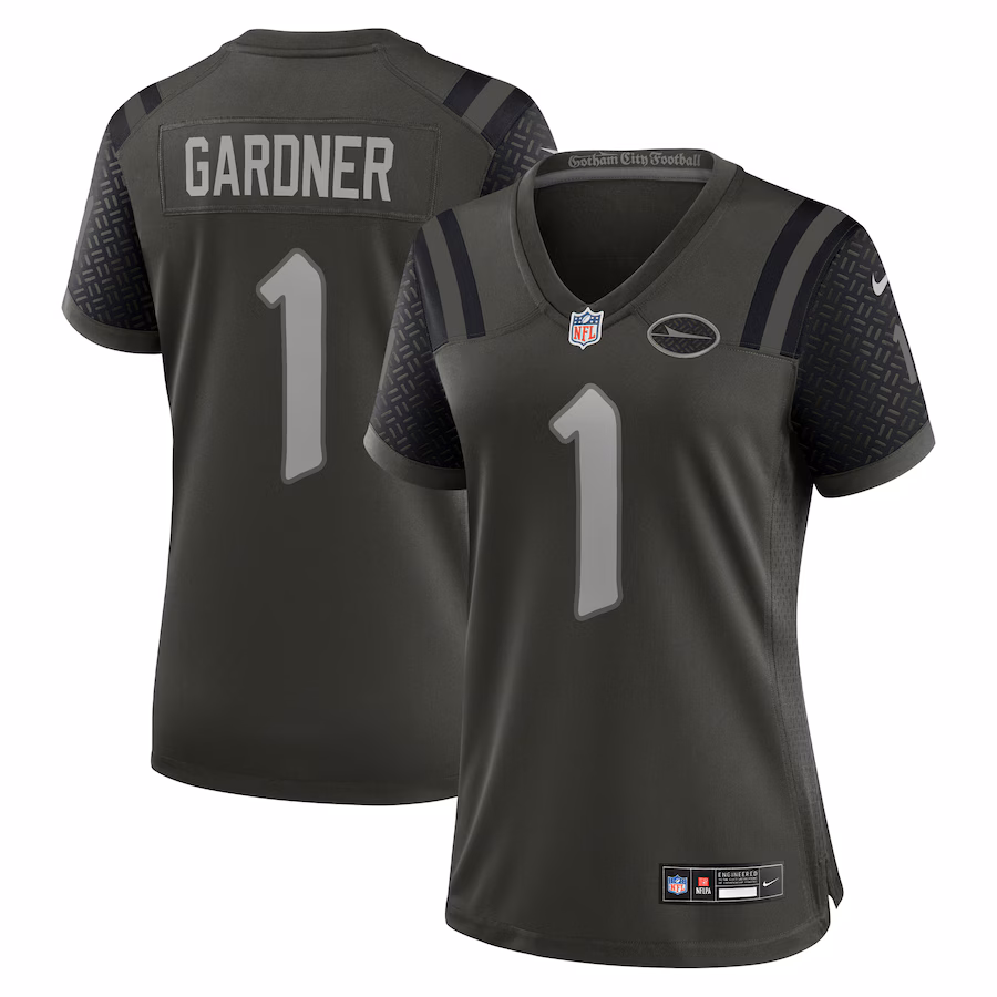 Ahmad Sauce Gardner New York Jets  Women's 2025 Rivalries Collection Game Jersey - Gotham Green