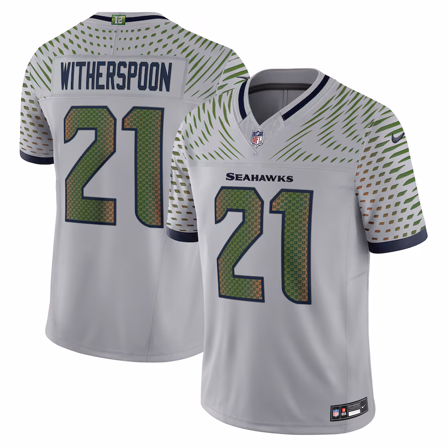 Devon Witherspoon Seattle Seahawks  2025 Rivalries Collection Limited Jersey - Wolf Gray