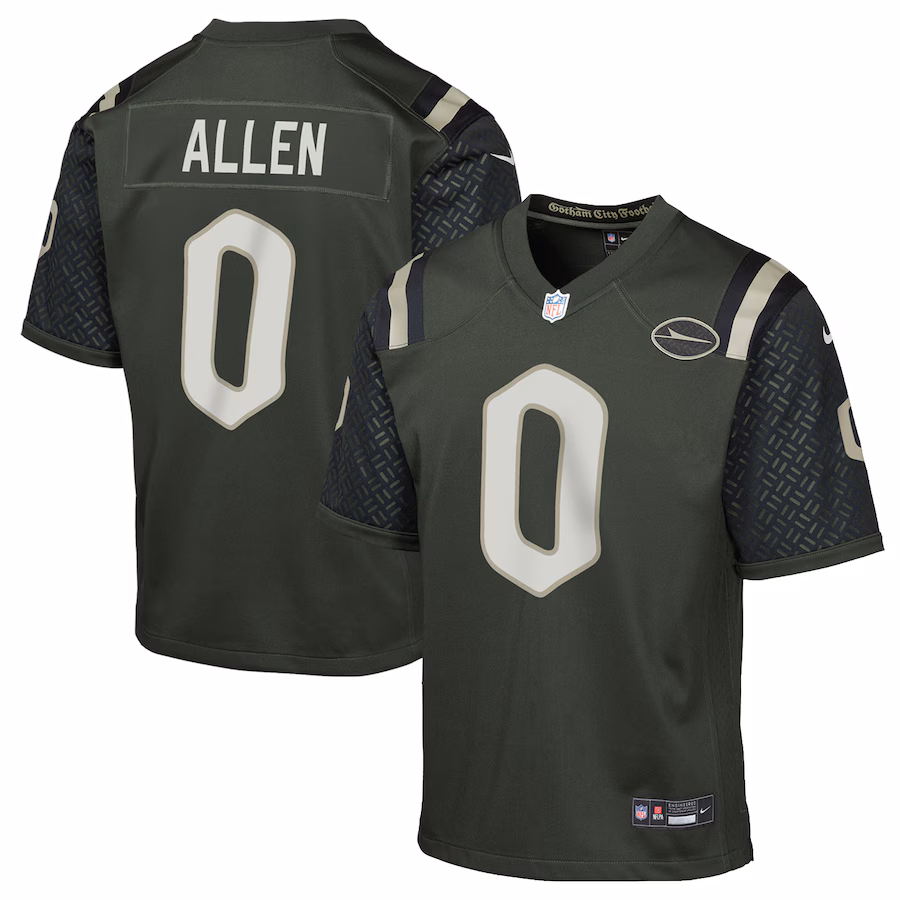 Braelon Allen New York Jets  Youth 2025 Rivalries Collection Game Jersey - Gotham Green