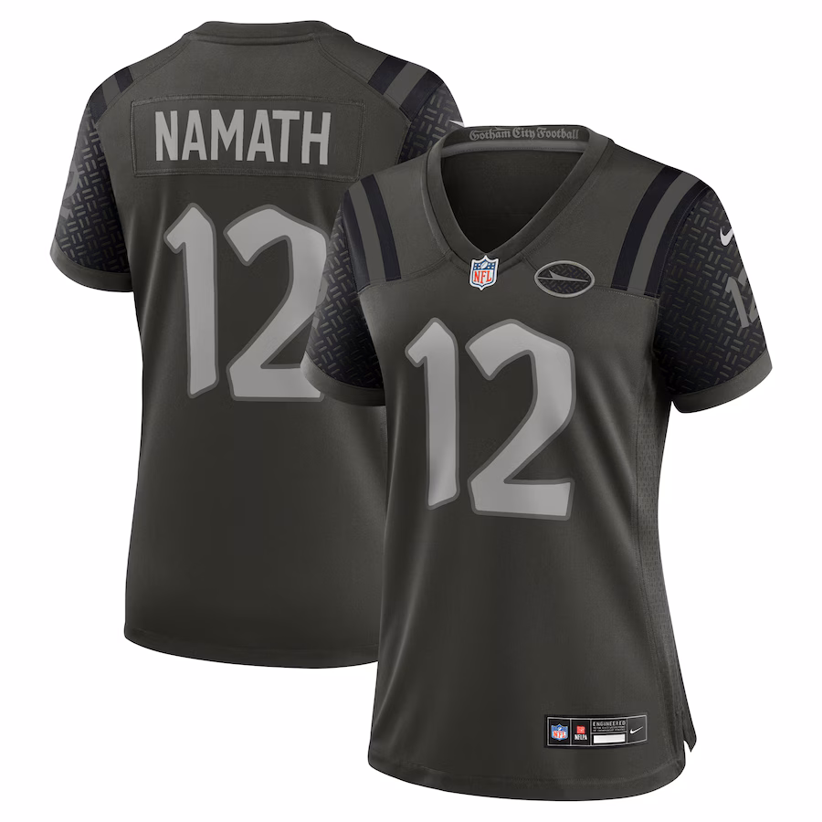 Joe Namath New York Jets  Women's 2025 Rivalries Collection Retired Player Game Jersey - Gotham Green