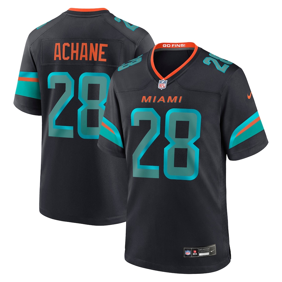 De’Von Achane Miami Dolphins  2025 Rivalries Collection Game Jersey - Pitch Blue