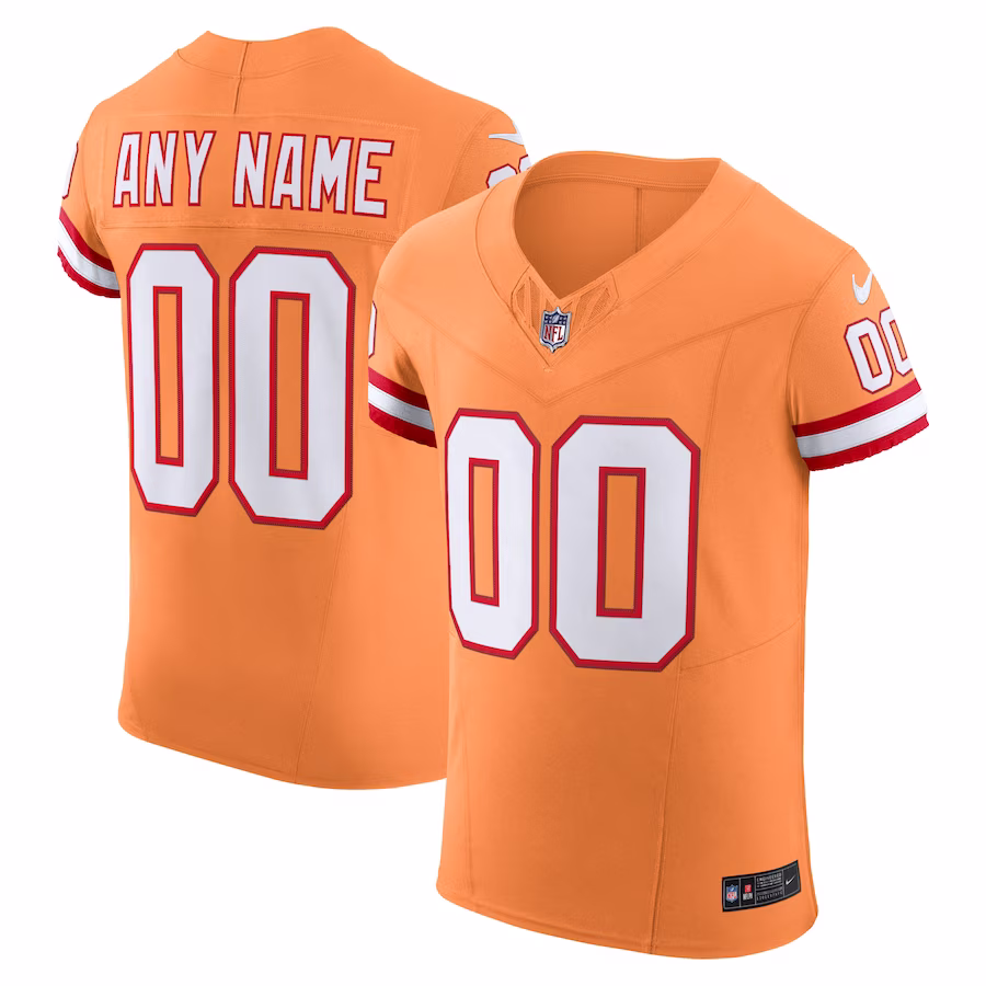 Tampa Bay Buccaneers  Vapor Untouchable Elite Custom Alternate Jersey - （Orange、Pewter、Red、White）