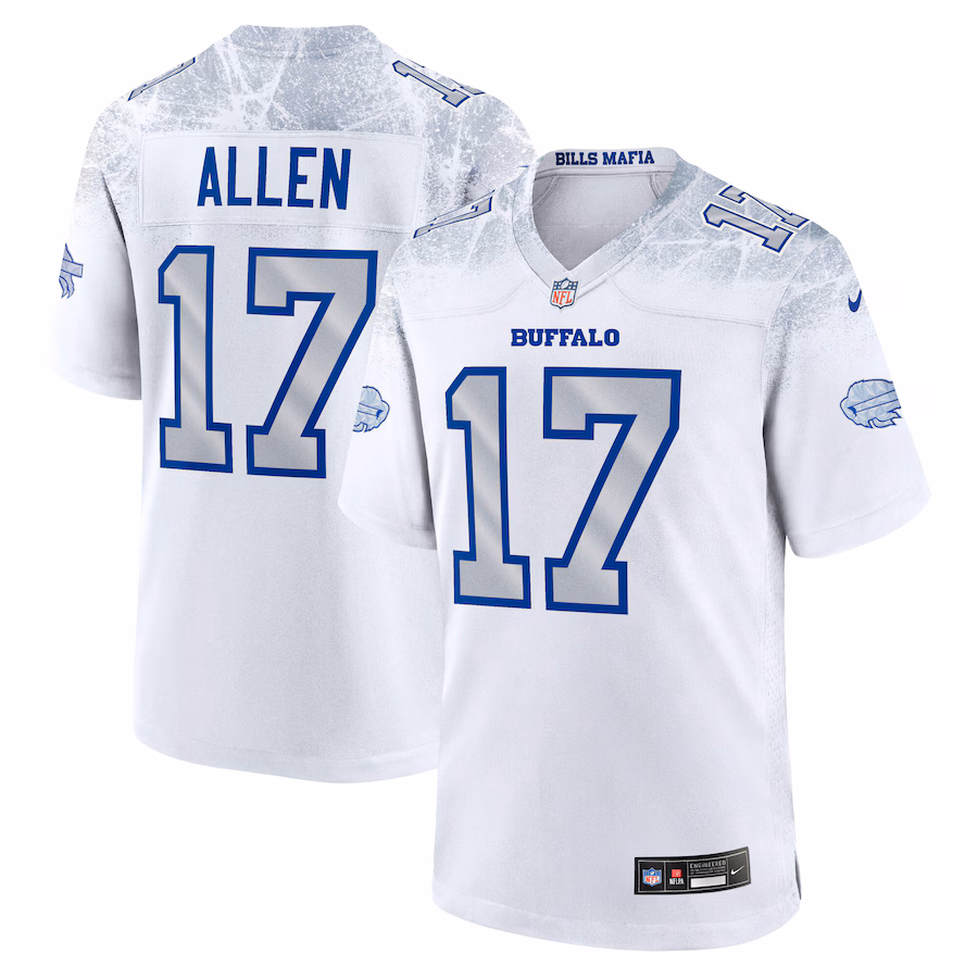 Josh Allen Buffalo Bills  Team Game Player Jersey - (White、Royal、Red)