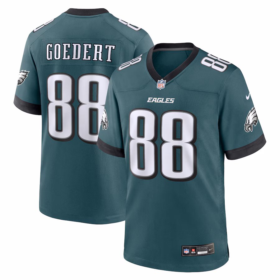 Dallas Goedert Philadelphia Eagles  Team Game Jersey - （Green、Kelly Green、Black、White)