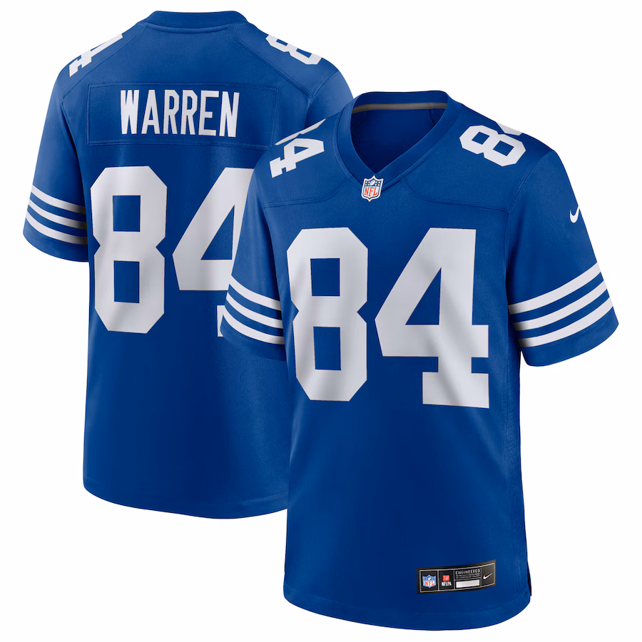 Tyler Warren Indianapolis Colts  Alternate  Game Jersey -  Royal