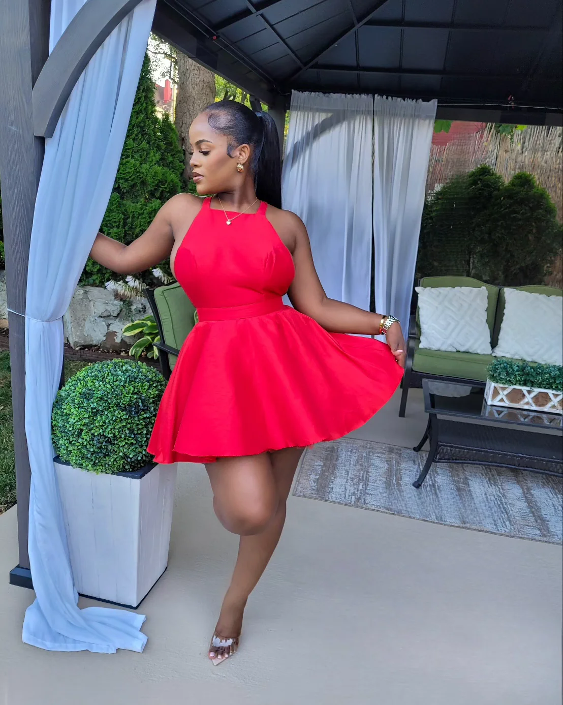 SCARLET RUBY MINI DRESS (RED)