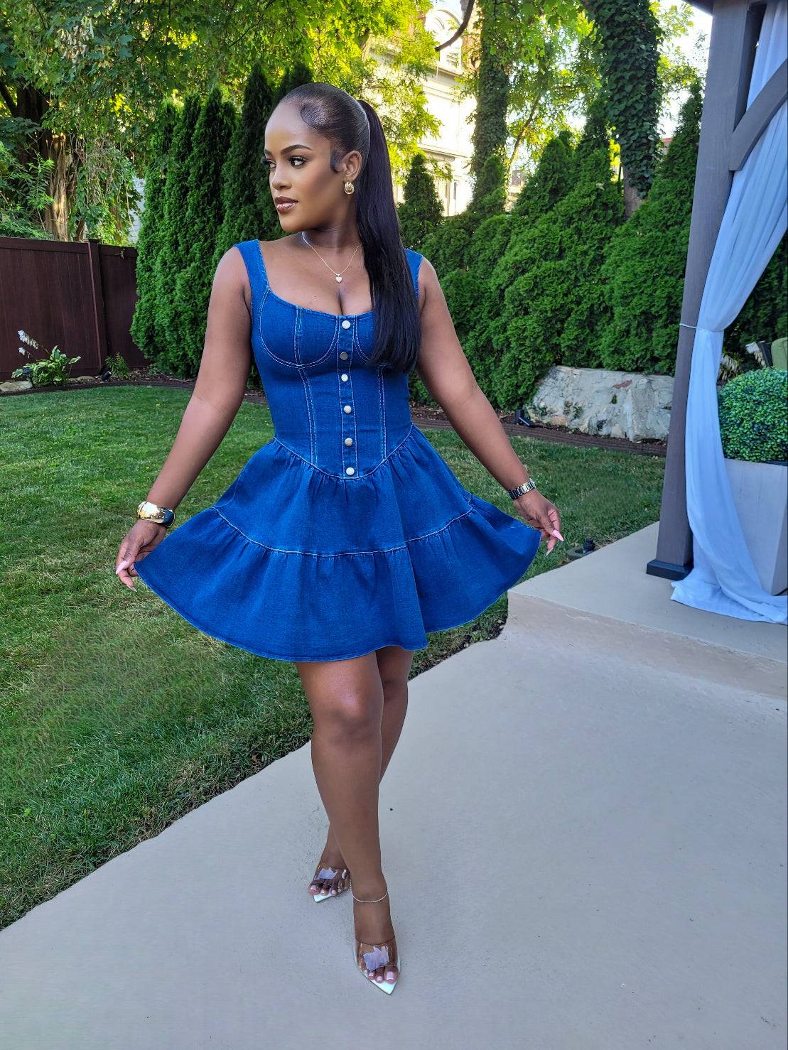 LITTLE JEAN JEWEL MINI DRESS