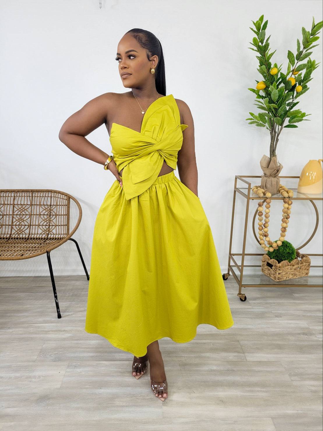 CALL ME FANCY MIDI DRESS