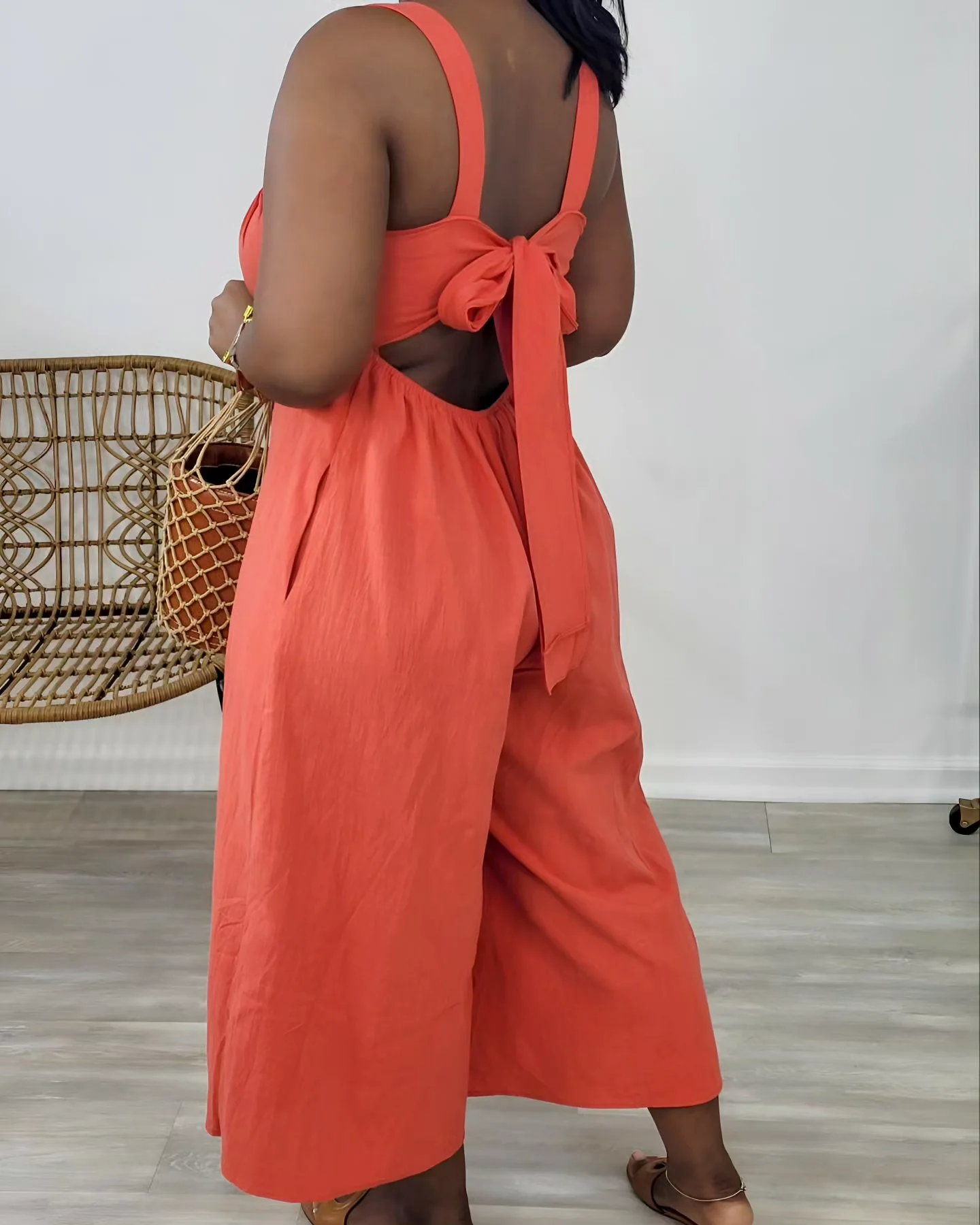 JULIE'S COZY OVERSIZED JUMPSUIT (BRICK)